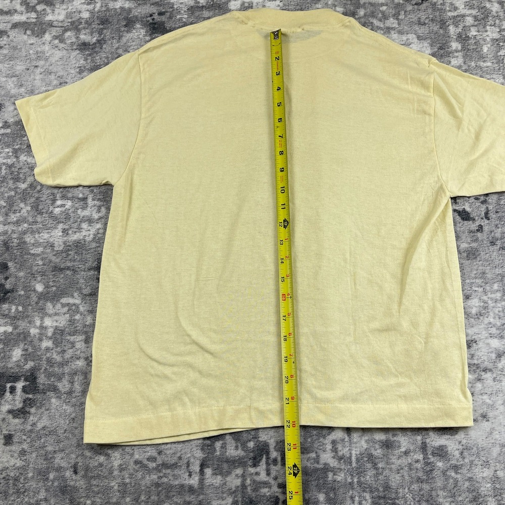 Vtg Tee Jays Kids Large Yellow Educational Graphic T-Shirt 50/50 Grandpacore - Picture 5 of 9
